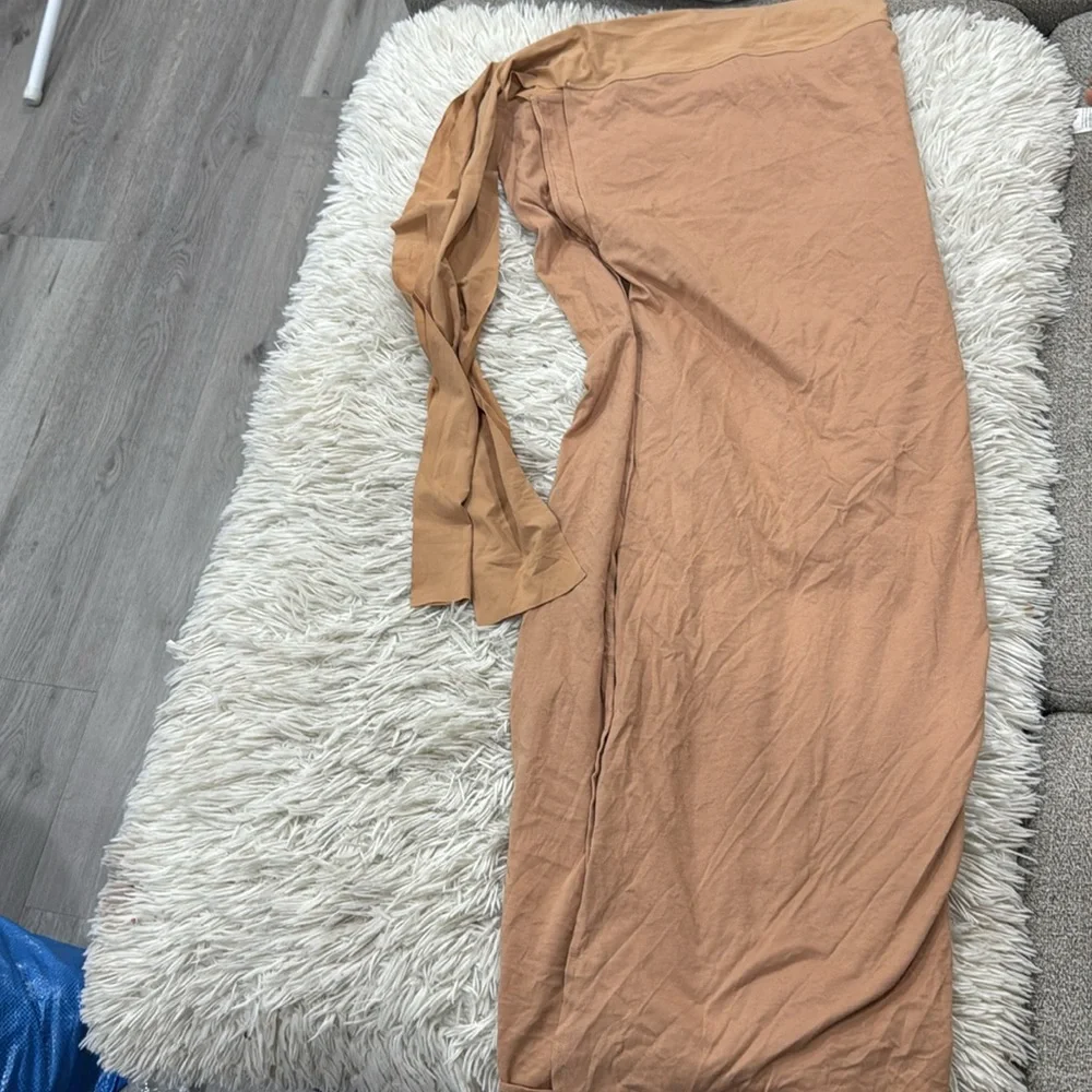 Skims Swim Sarong Skirt , Plunge bikini top & Ochre Tan Bikini Set